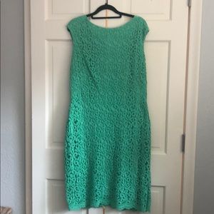Ralph Lauren Green Lace Dress 16